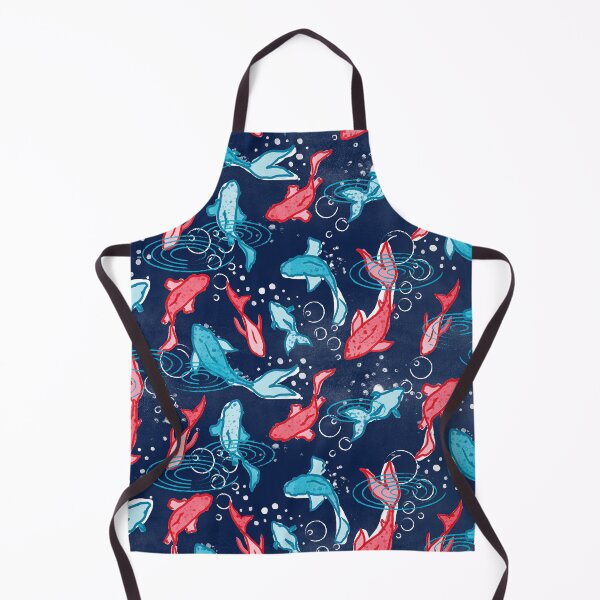 Item preview, Navy Oriental Fishes designed and sold by Carolina Diaz.
