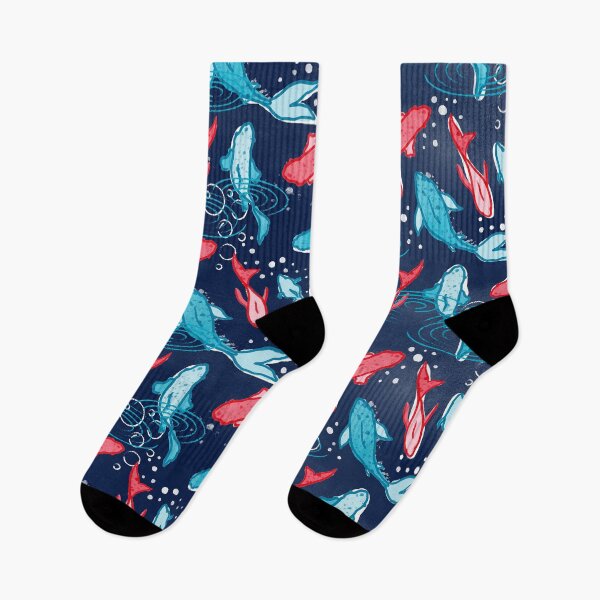 Item preview, Navy Oriental Fishes designed and sold by Carolina Diaz.