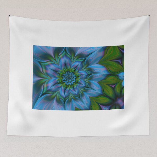 Item preview, Blue Flower  Fractal Art designed and sold by Elaine Manley.