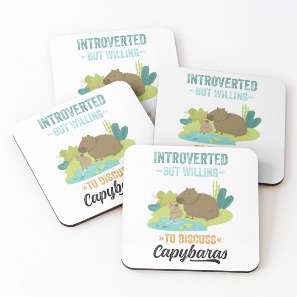 Item preview, Introverted But Willing To Discuss Capybaras #2 designed and sold by PoeticDesign.