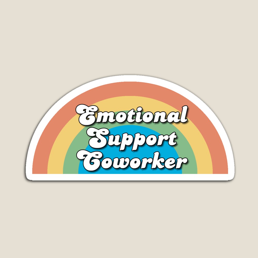 Emotional support co-worker - Work bestie | Postcard