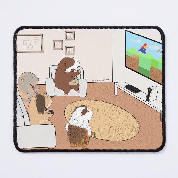 Item preview, Piggies playing video game designed and sold by mondesign26.
