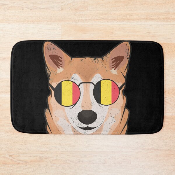Item preview, Vintage Patriotic Shiba Inu Belgian Flag designed and sold by feether-store.