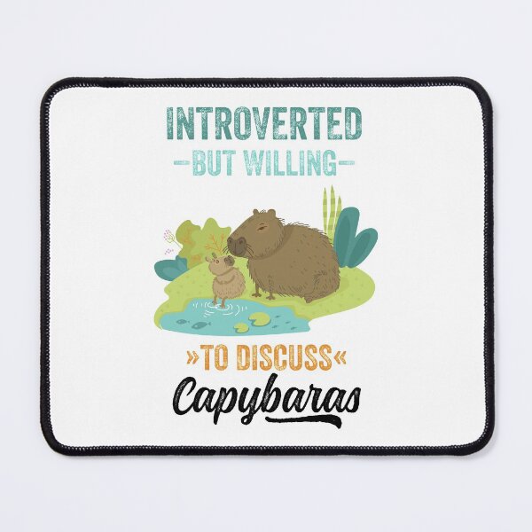 Item preview, Introverted But Willing To Discuss Capybaras #2 designed and sold by PoeticDesign.