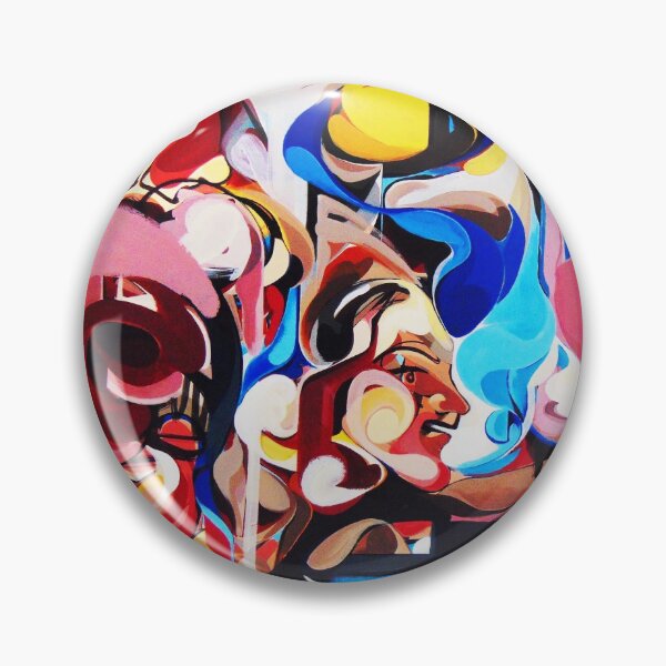 Item preview, Expressive Abstract People Composition painting designed and sold by CatarinaGarcia.