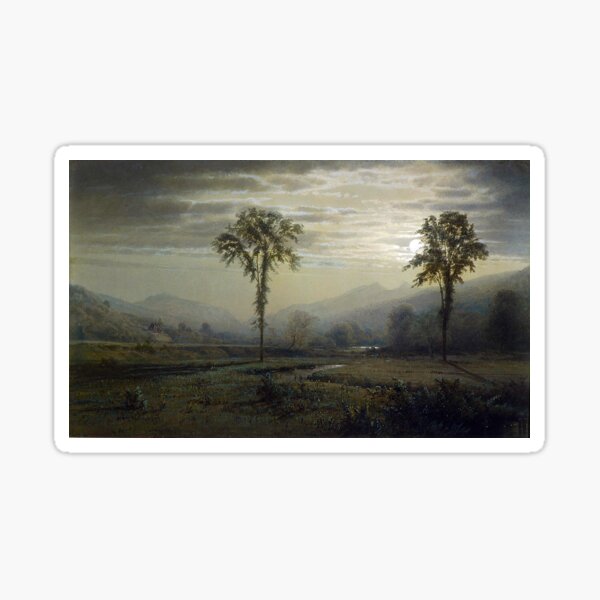 Item preview, Moonlight on Mount Lafayette, New Hampshire - William Trost Richards designed and sold by KMask.