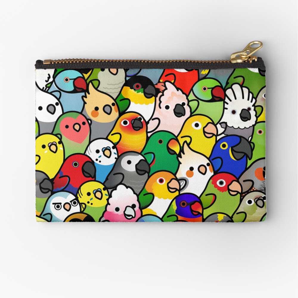 Everybirdy Pattern Zipper Pouch