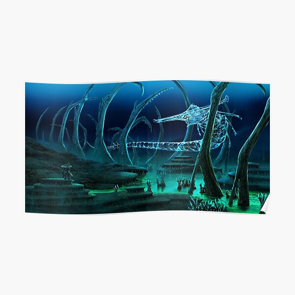 Subnautica Ghost Reaper Poster