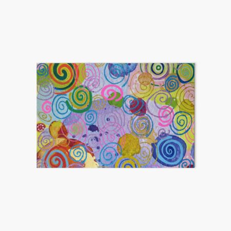 Circles and Swirls Art Board Print