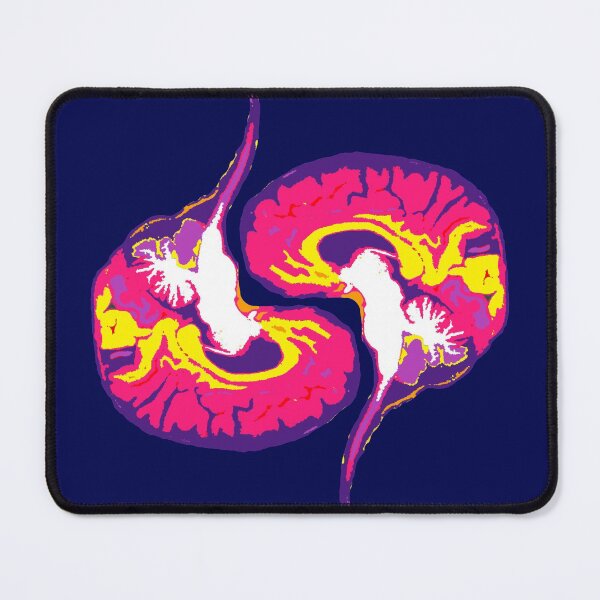 Item preview, Two Colorful Brain Scan Images with Brainstems designed and sold by Susan Prolman.