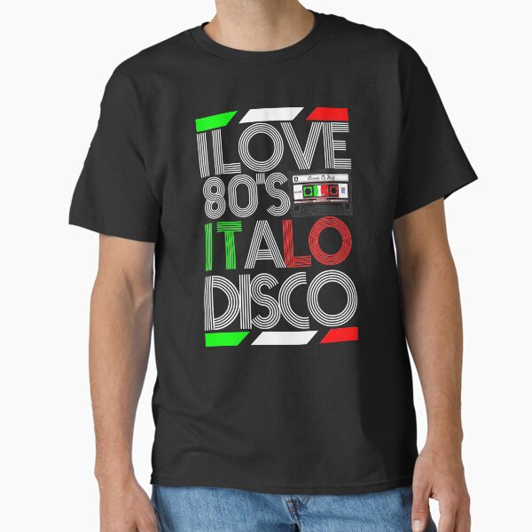 Item preview, I Love 80' Italo Disco Black  designed and sold by Graphroad.