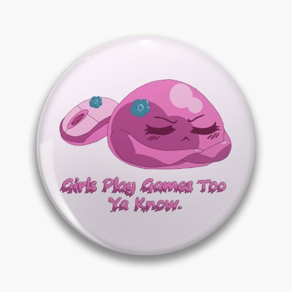 Item preview, Cute Pink Cartoon Slime Girl Gamer pc version 2 designed and sold by TheFoxyWolfShop.