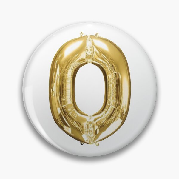 Item preview, Gold Foil Mylar Balloon Letter O designed and sold by ArcherAshleyArt.