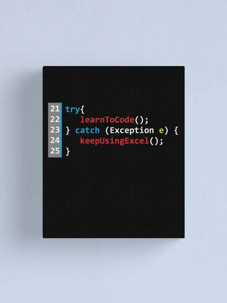 Thumbnail 1 of 3, Canvas Print, Computer Geek Keep Using Excel designed and sold by ComputerGeeksTs.