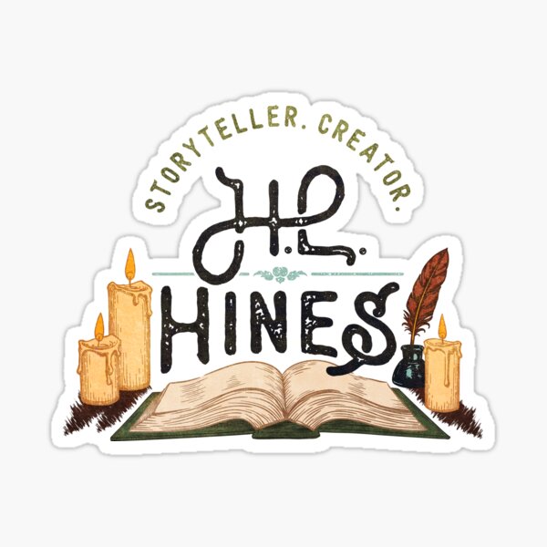 H.L.Hines open book logo Sticker