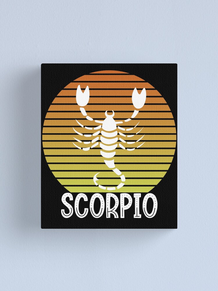 Zodiac Scorpio Scorpion Born Between October 24 November 21 Canvas Print