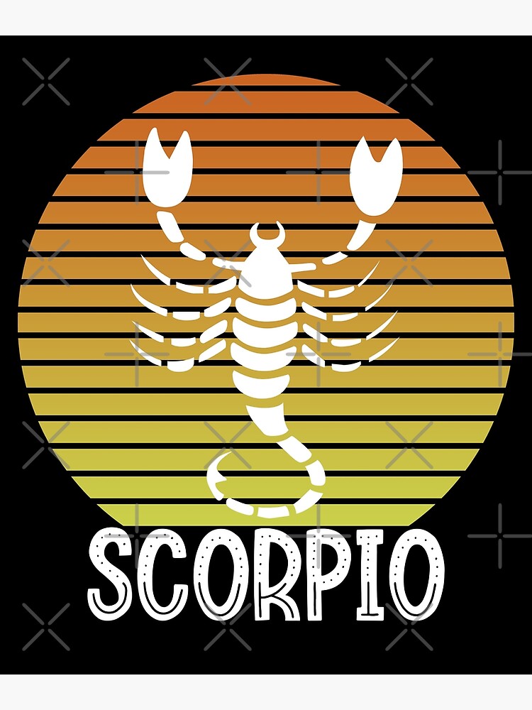 Zodiac Scorpio Scorpion Born Between October 24 November 21 Canvas Print