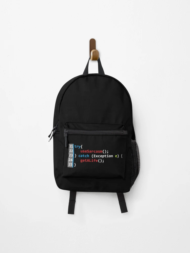Thumbnail 1 of 3, Backpack, Computer Geek Use Sarcasm designed and sold by ComputerGeeksTs.