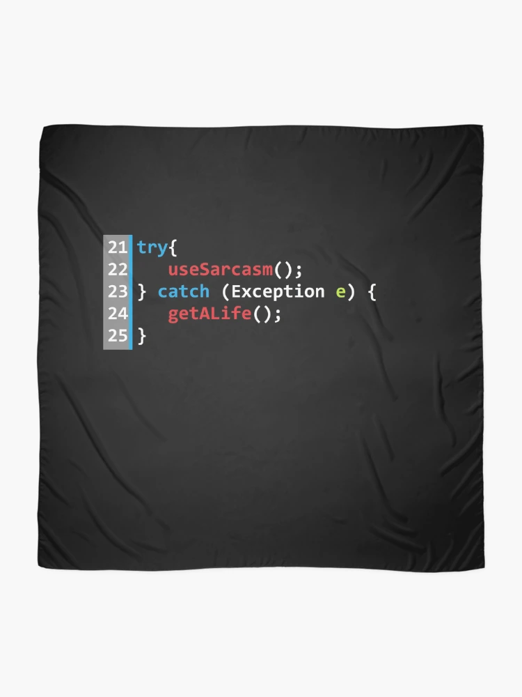 Thumbnail 2 of 3, Scarf, Computer Geek Use Sarcasm designed and sold by ComputerGeeksTs.