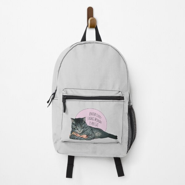 Item preview, Behind Every Strong Woman is Her Cat designed and sold by AnnastasiiaD.