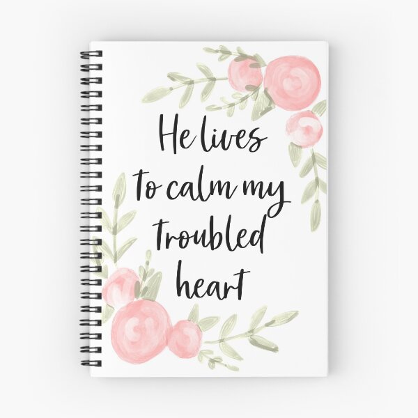 Item preview, He lives to calm my troubled heart  designed and sold by Handdrawnbyzoe.
