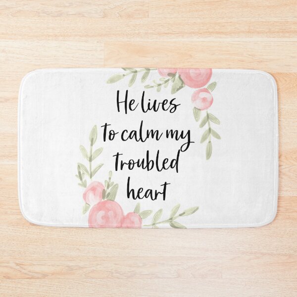 Item preview, He lives to calm my troubled heart  designed and sold by Handdrawnbyzoe.
