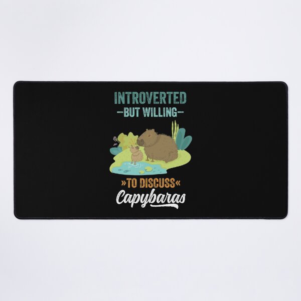 Item preview, Introverted But Willing To Discuss Capybaras #2 (Alternative Design) designed and sold by PoeticDesign.