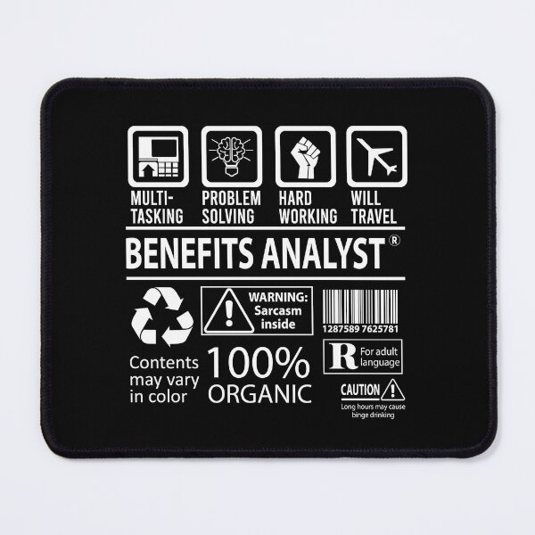 Item preview, Benefits Analyst T Shirt - MultiTasking Certified Job Gift Item Tee designed and sold by oslandefren.