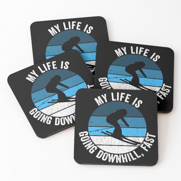 Item preview, My Life Is Going Downhill Fast Skier designed and sold by thegreatunfound.