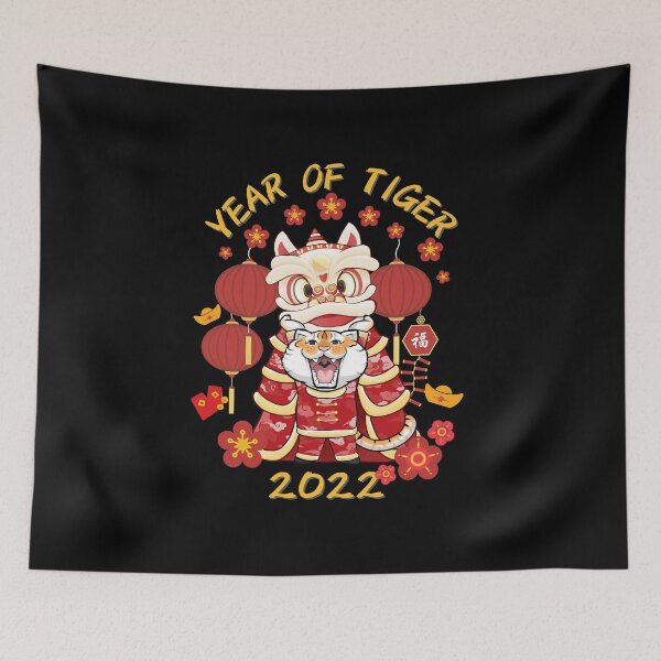 Item preview, Happy Chinese New Year : Year Of The Tiger 2022 - Cute Tiger Chinese Zodiac Gifts designed and sold by kongju.