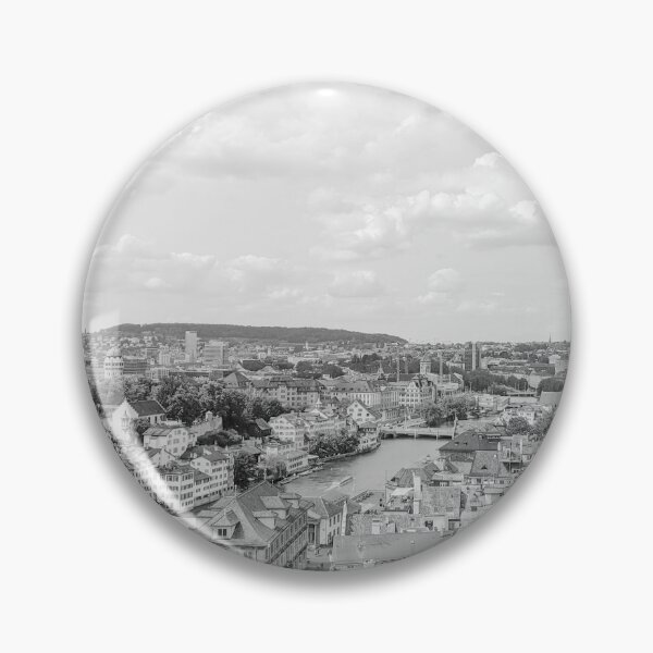 Item preview, Zurich Old Town from Grossmunster Church, Zurich, Switzerland - Black & White #4 designed and sold by ywphotos.