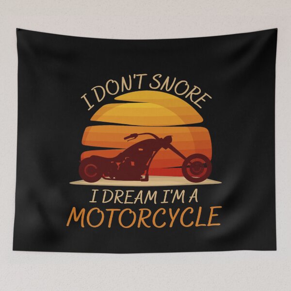 Item preview, I DON'T SNORE I DREAM I'M A MOTORCYCLE vintage t-shirt  designed and sold by NIKENchop.
