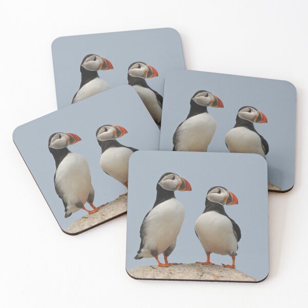 Item preview, Atlantic Puffin Pair Looking East designed and sold by LindaCPhoto.