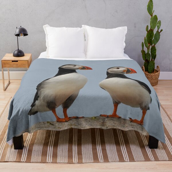 Item preview, Atlantic Puffin Pair Looking East designed and sold by LindaCPhoto.