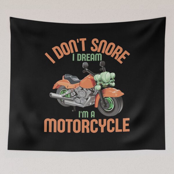 Item preview, I DON'T SNORE I DREAM I'M A MOTORCYCLE unisex t-shirt  designed and sold by NIKENchop.
