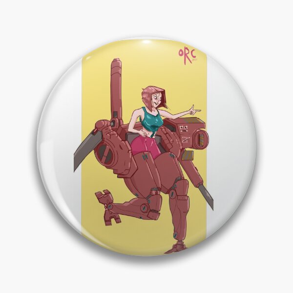 Item preview, Battle Bot Chick designed and sold by Orc-Ink-Art.