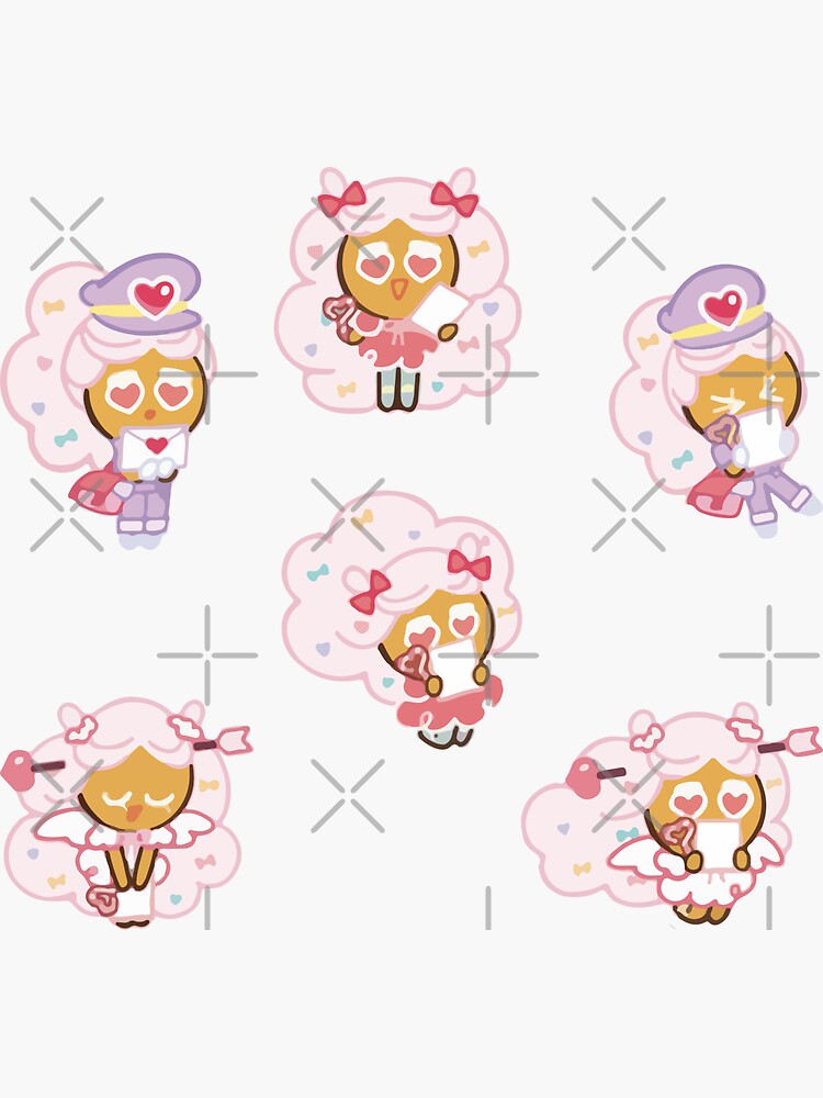 "Cotton candy Cookie run kingdom sticker pack" Sticker for Sale by
