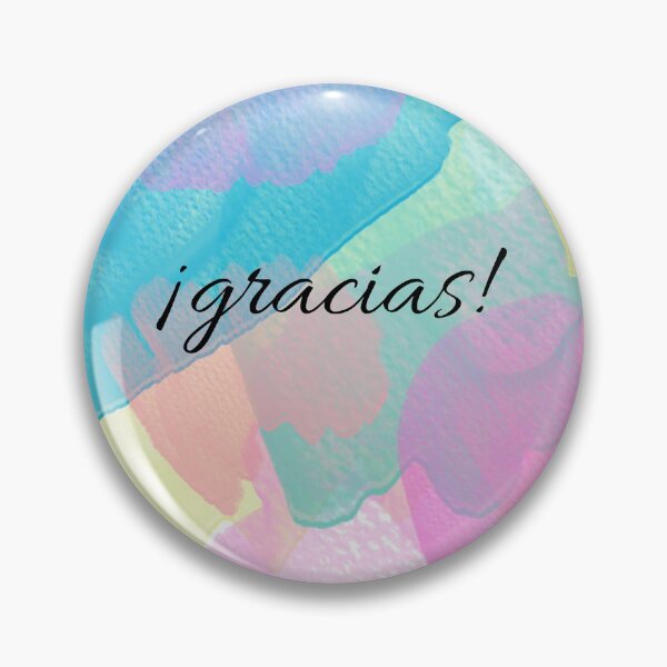 Item preview, Thanks in pastel colors spanish version designed and sold by Photorebelle.