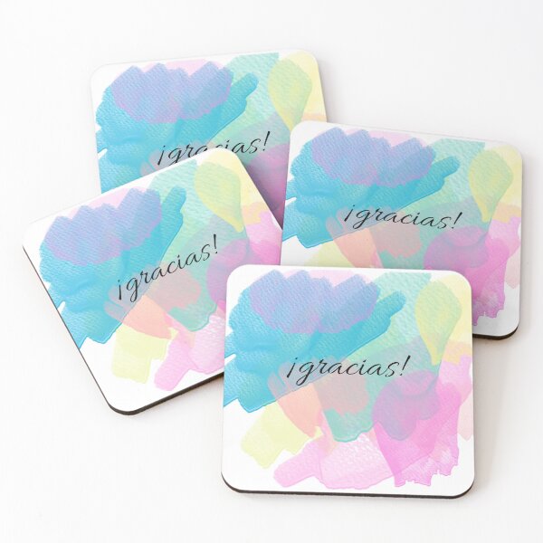 Item preview, Thanks in pastel colors spanish version designed and sold by Photorebelle.
