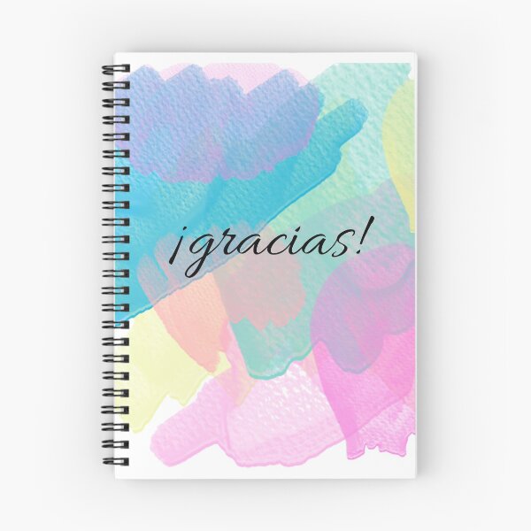 Item preview, Thanks in pastel colors spanish version designed and sold by Photorebelle.