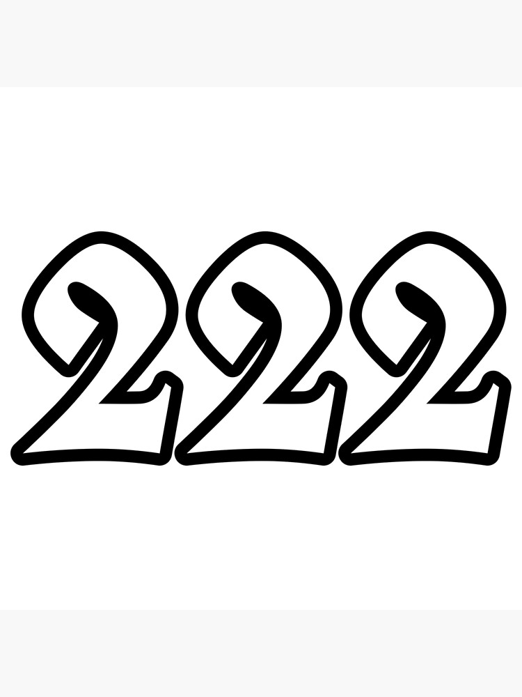 222 angel number black 