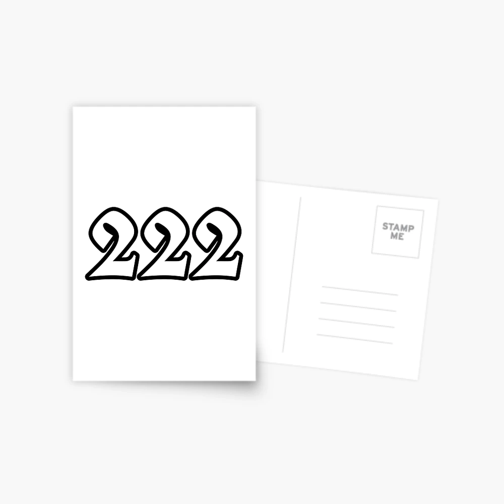 222 angel number black 