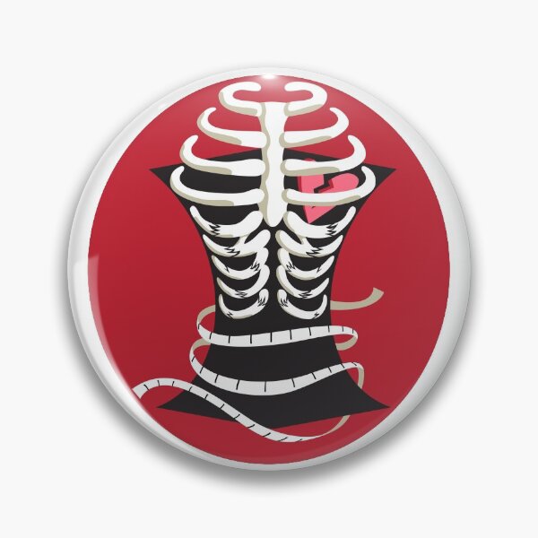 Item preview, Ribcage and Corset Body Positivity Symbol designed and sold by Phoebe Nelson.