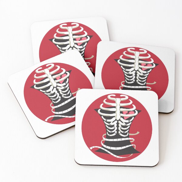 Item preview, Ribcage and Corset Body Positivity Symbol designed and sold by Phoebe Nelson.