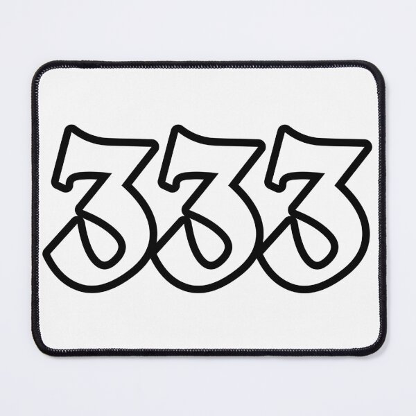 Item preview, 333 angel number black designed and sold by Aileenl07.