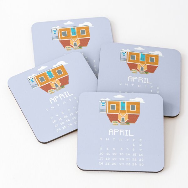 Item preview, April 2022 Toppel's Upside Down Cafe Birthday/Anniversary Pixel Art designed and sold by tifft.