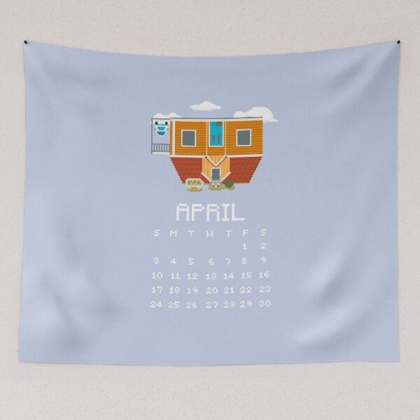 Item preview, April 2022 Toppel's Upside Down Cafe Birthday/Anniversary Pixel Art designed and sold by tifft.