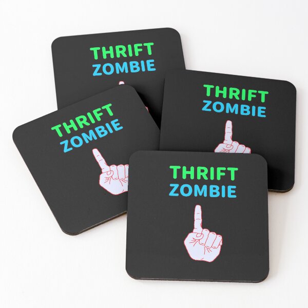 Artikelvorschau, THRIFT ZOMBIE THRIFTING LOVER T-SHIRT/AUFKLEBER entworfen und verkauft von BestCoolStuff.