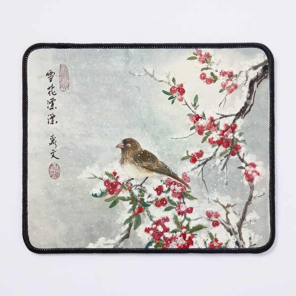 Item preview, Bird with First Snowfall designed and sold by PixelQube32.