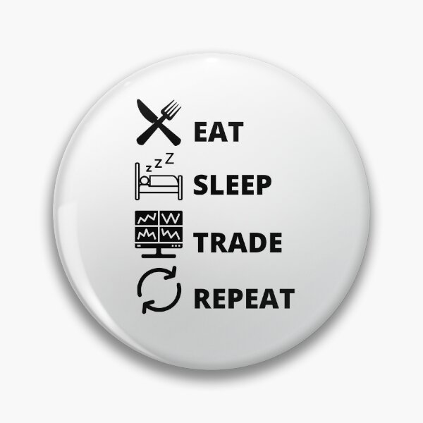 Item preview, Eat sleep trade repeat essential T-shirt designed and sold by MariaStepanova7.